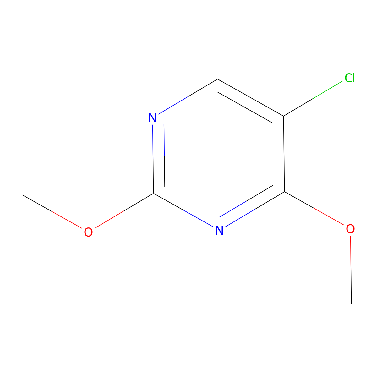 5-Chloro-2,4-dimethoxypyrimidine molecular structure, CAS 123551-49-5