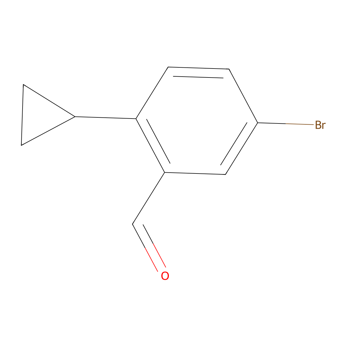 5-Bromo-2-cyclopropylbenzaldehyde molecular structure, CAS 1235559-75-7