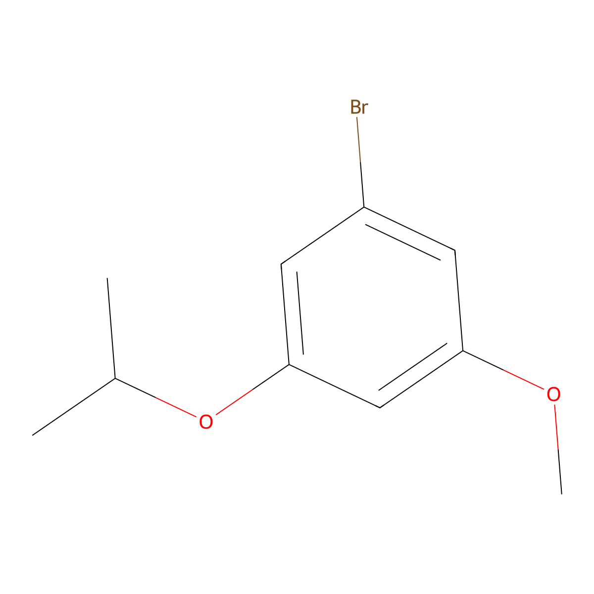 1-Bromo-3-isopropoxy-5-methoxybenzene molecular structure, CAS 1235566-57-0