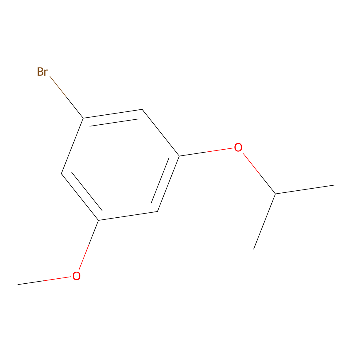 1-Bromo-3-isopropoxy-5-methoxybenzene molecular structure, CAS 1235566-57-0
