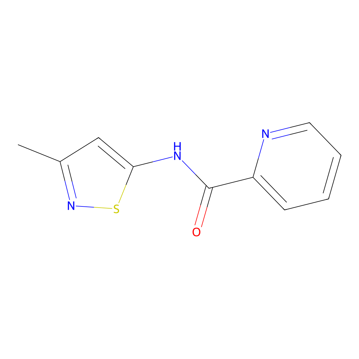 N-(3-methylisothiazol-5-yl)picolinamide molecular structure, CAS 1235624-32-4
