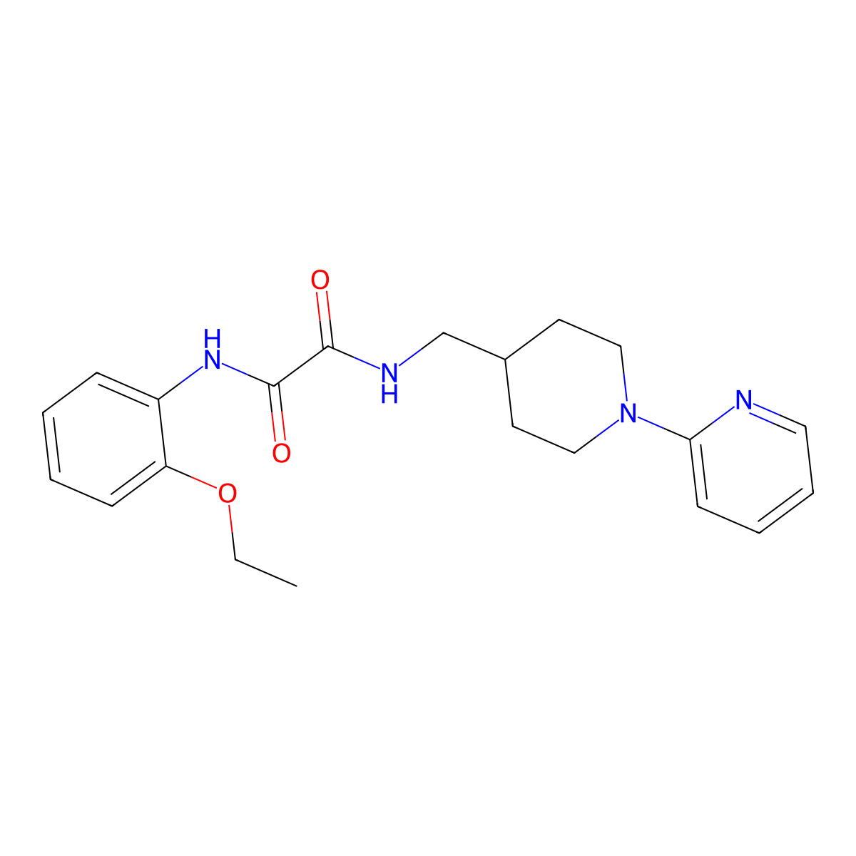 N1-(2-ethoxyphenyl)-N2-((1-(pyridin-2-yl)piperidin-4-yl)methyl)oxalamide molecular structure, CAS 1235642-91-7