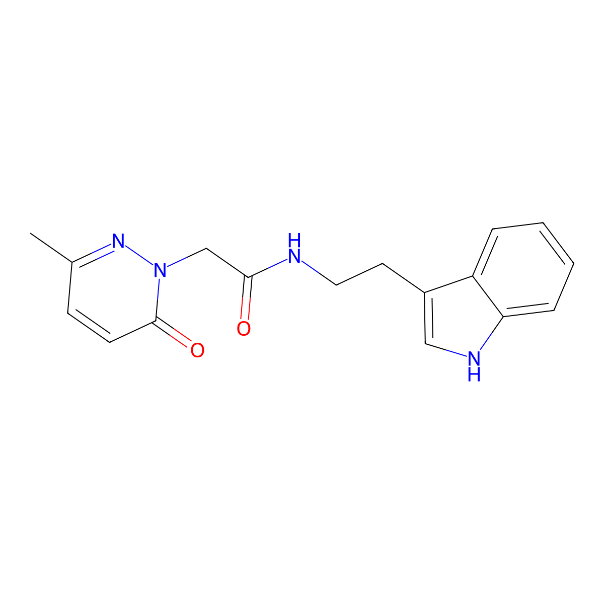 N-(2-(1H-indol-3-yl)ethyl)-2-(3-methyl-6-oxopyridazin-1(6H)-yl)acetamide molecular structure, CAS 1235643-00-1