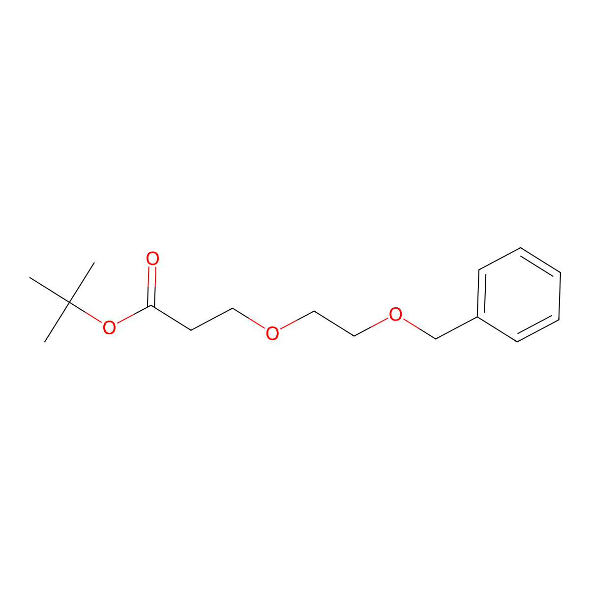 tert-Butyl 3-[2-(benzyloxy)ethoxy]propanoate molecular structure, CAS 1235715-30-6