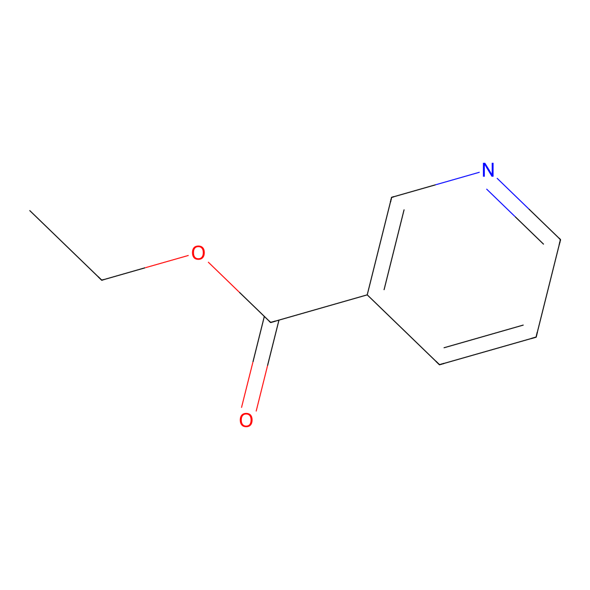Ethyl Nicotinate molecular structure, CAS 123574-71-0