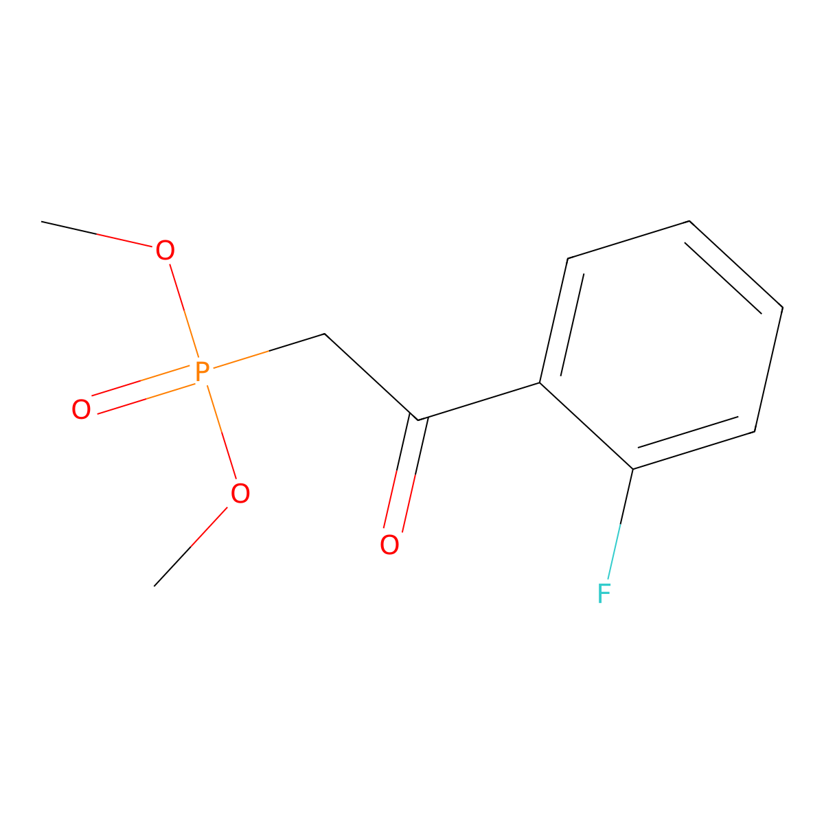 Dimethyl (2-(2-fluorophenyl)-2-oxoethyl)phosphonate molecular structure, CAS 123587-00-8