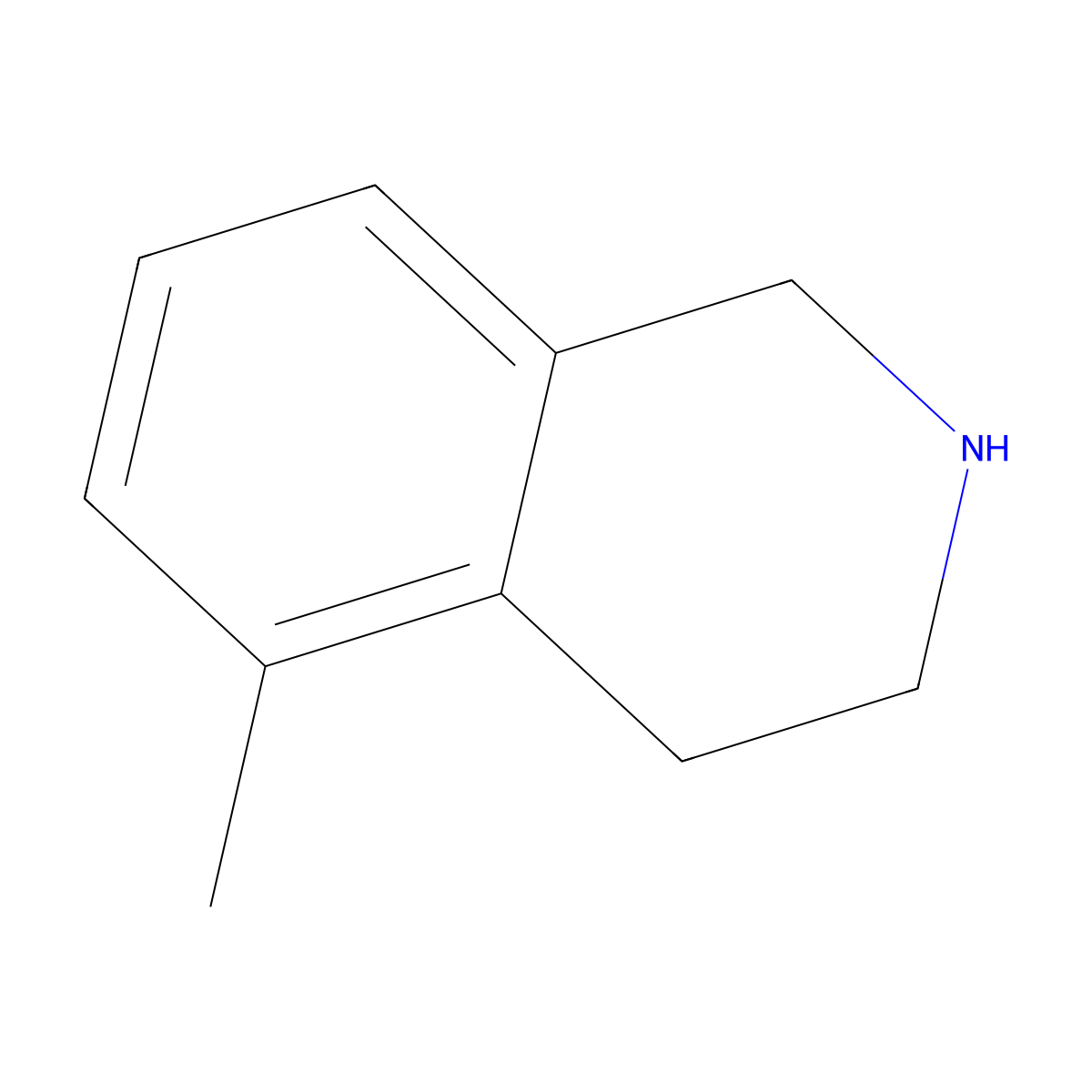 5-Methyl-1,2,3,4-tetrahydroisoquinoline molecular structure, CAS 123593-99-7