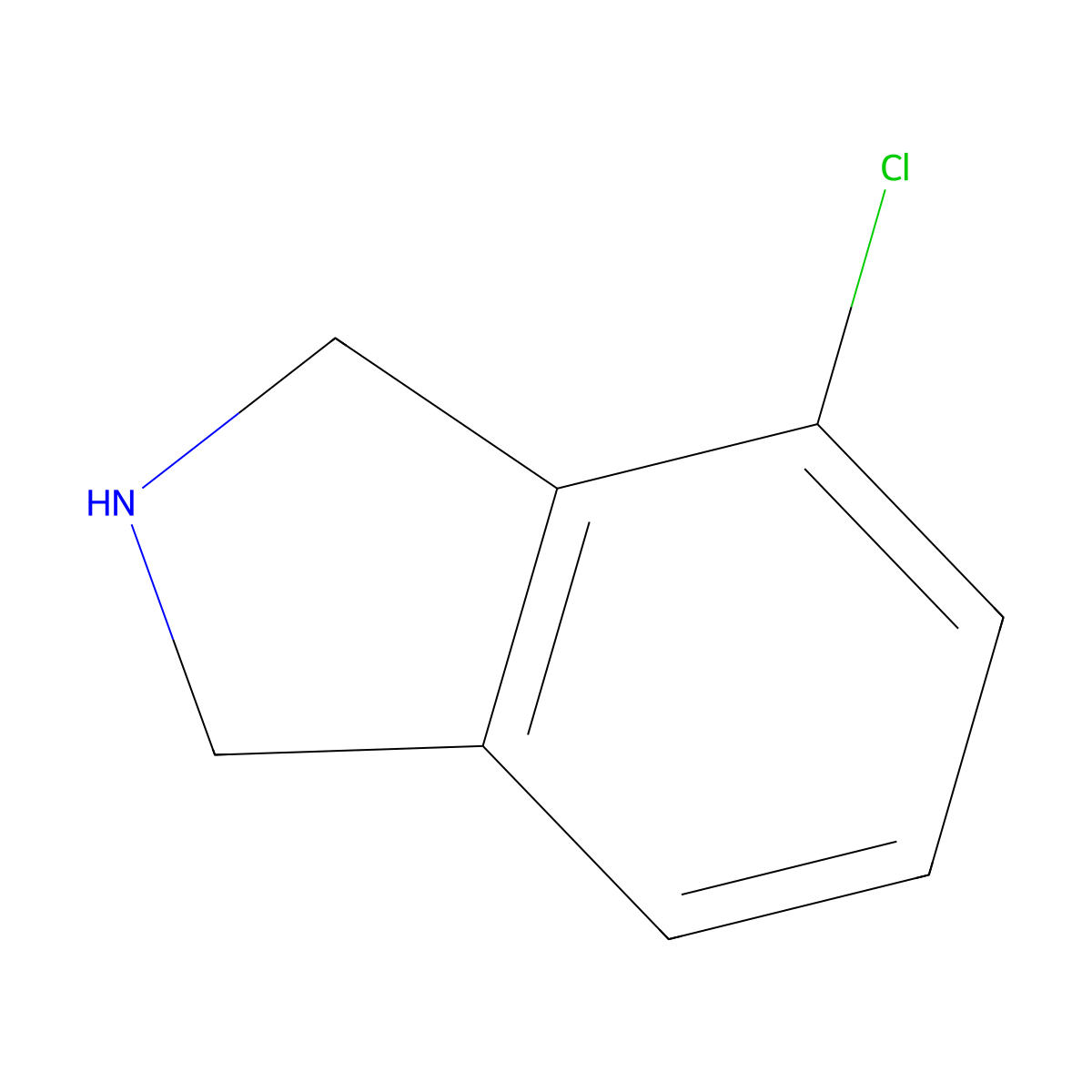 4-Chloro-2,3-dihydro-1H-isoindole molecular structure, CAS 123594-04-7