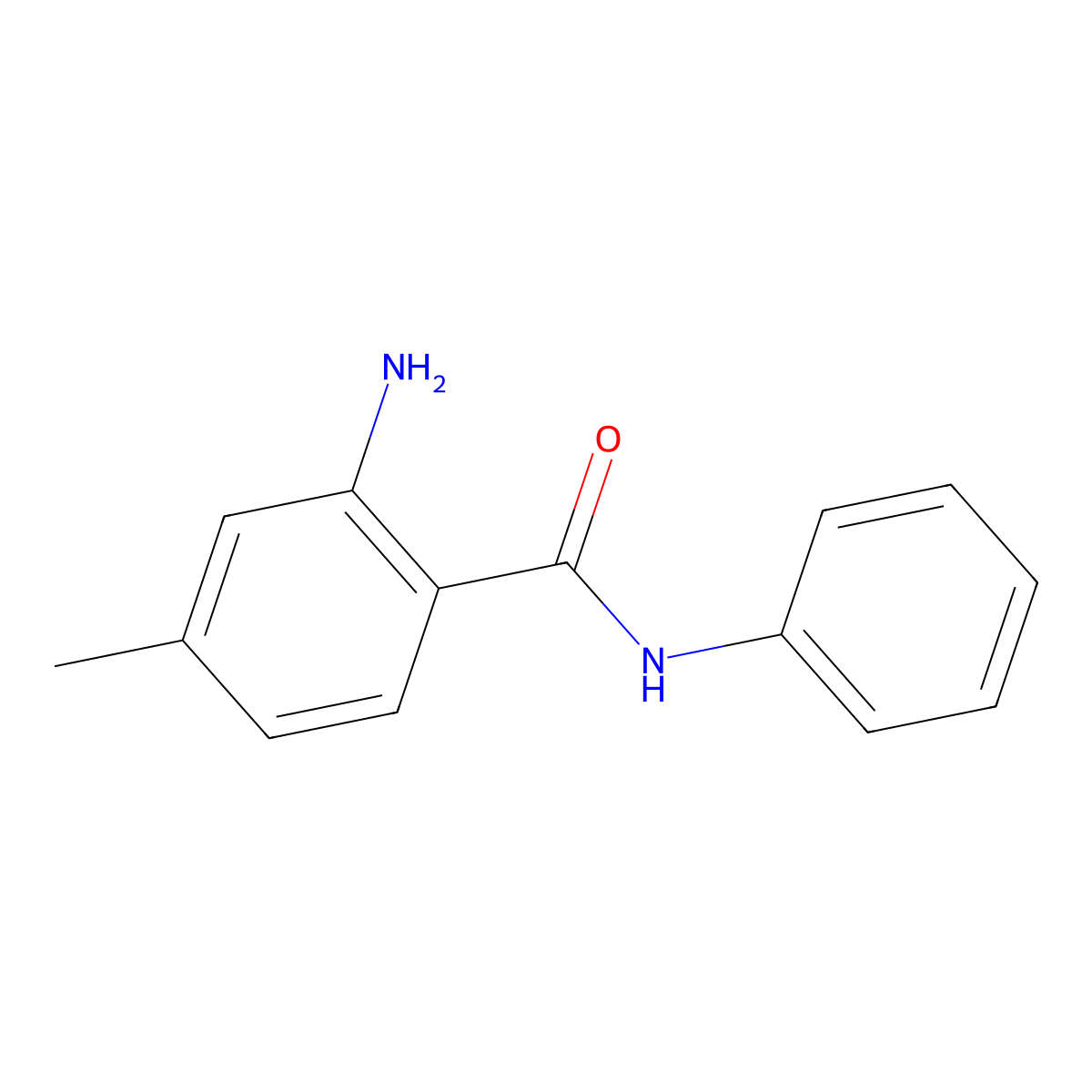 2-amino-4-methyl-N-phenylbenzamide molecular structure, CAS 1235975-33-3
