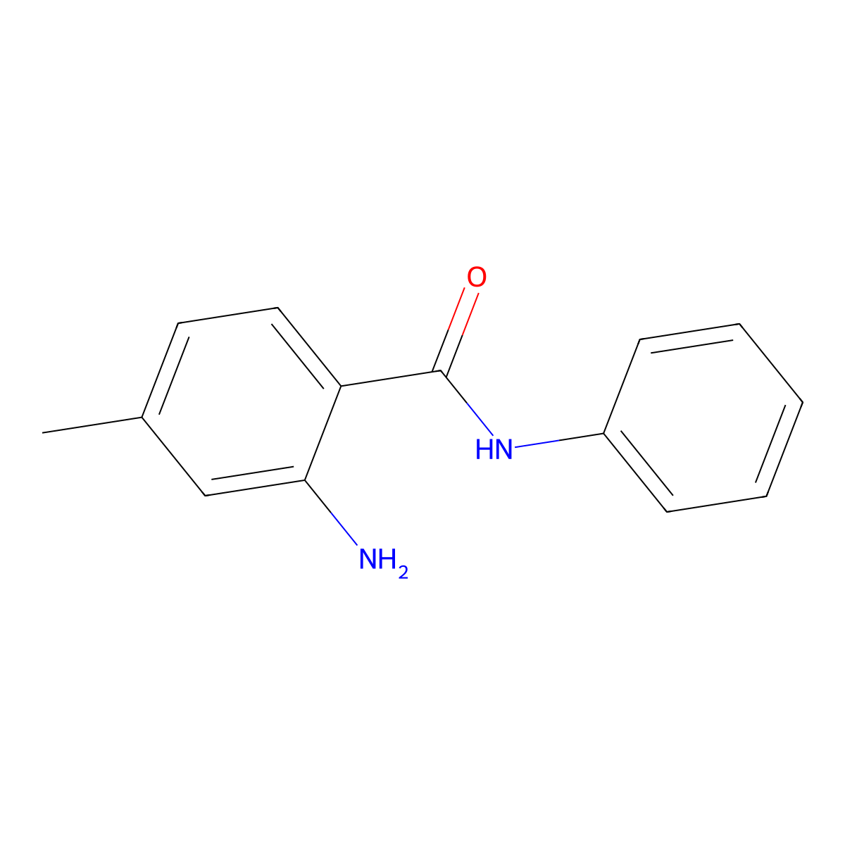 2-amino-4-methyl-N-phenylbenzamide molecular structure, CAS 1235975-33-3
