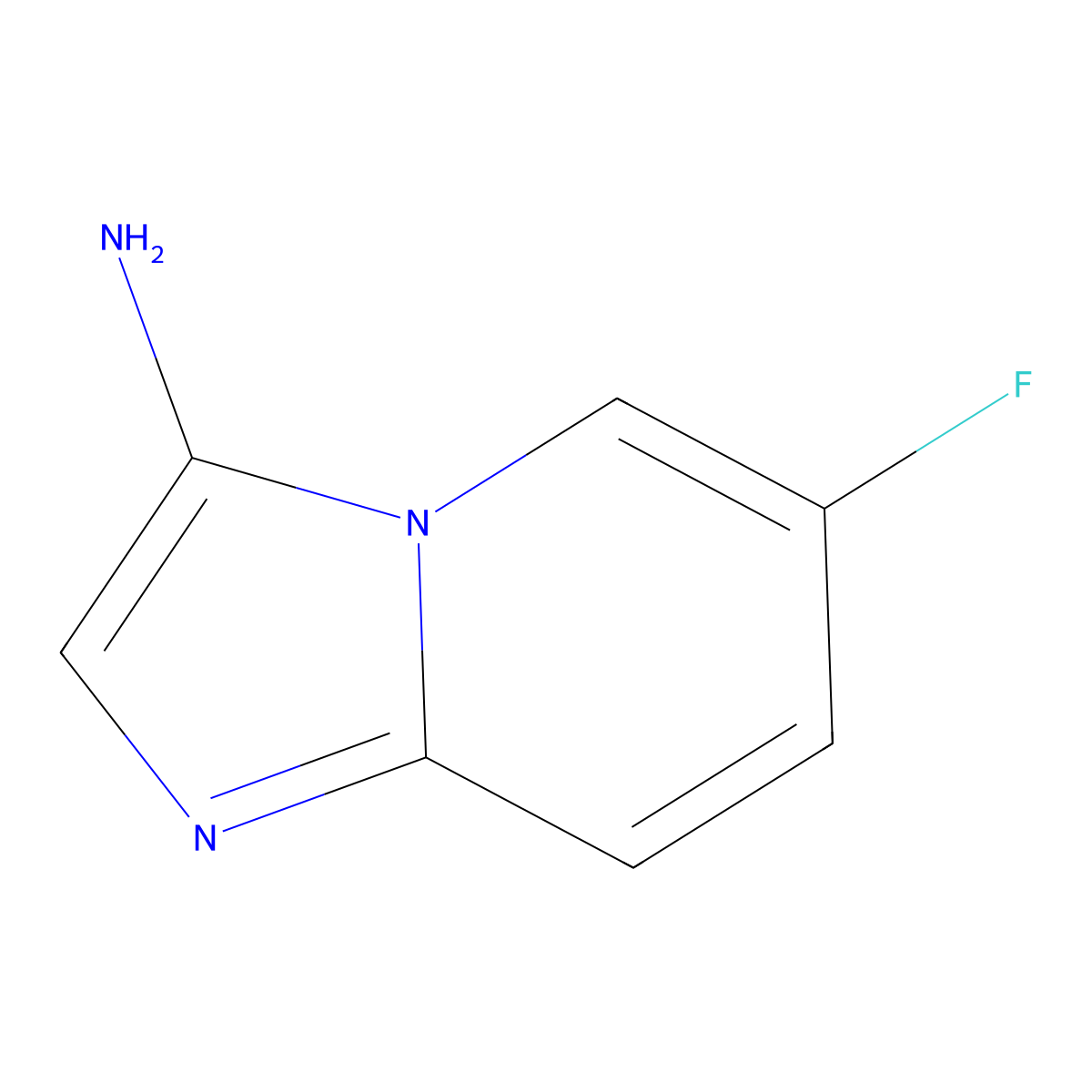 6-Fluoroimidazo[1,2-a]pyridin-3-amine molecular structure, CAS 1235993-31-3