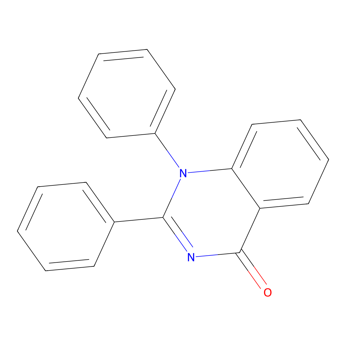 1,2-Diphenylquinazolin-4(1H)-one molecular structure, CAS 1236-29-9