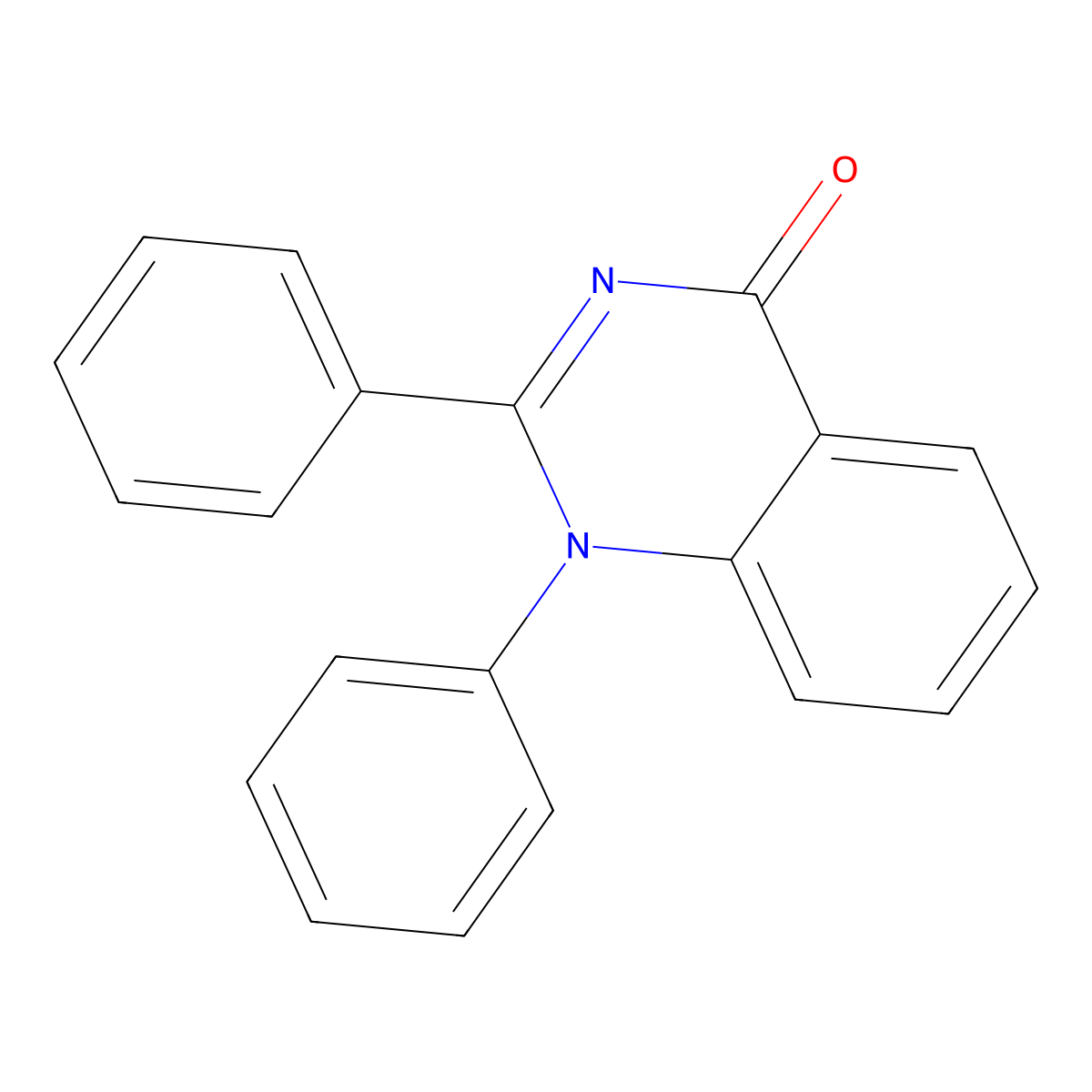 1,2-Diphenylquinazolin-4(1H)-one molecular structure, CAS 1236-29-9