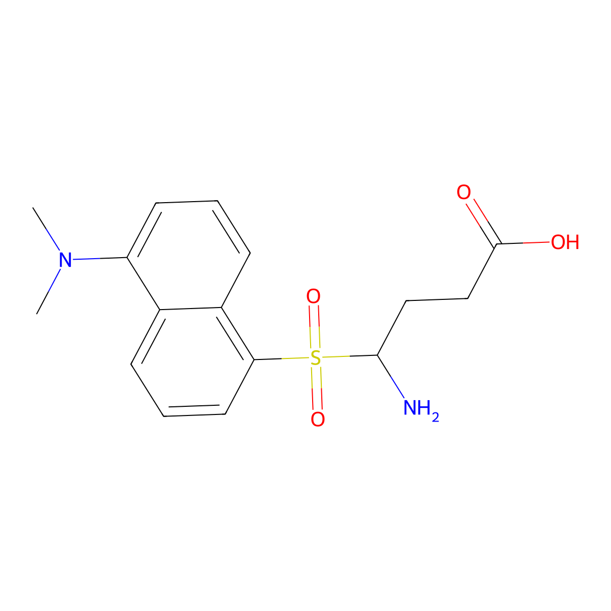 Dansyl-4-aminobutyric acid molecular structure, CAS 1236-58-4
