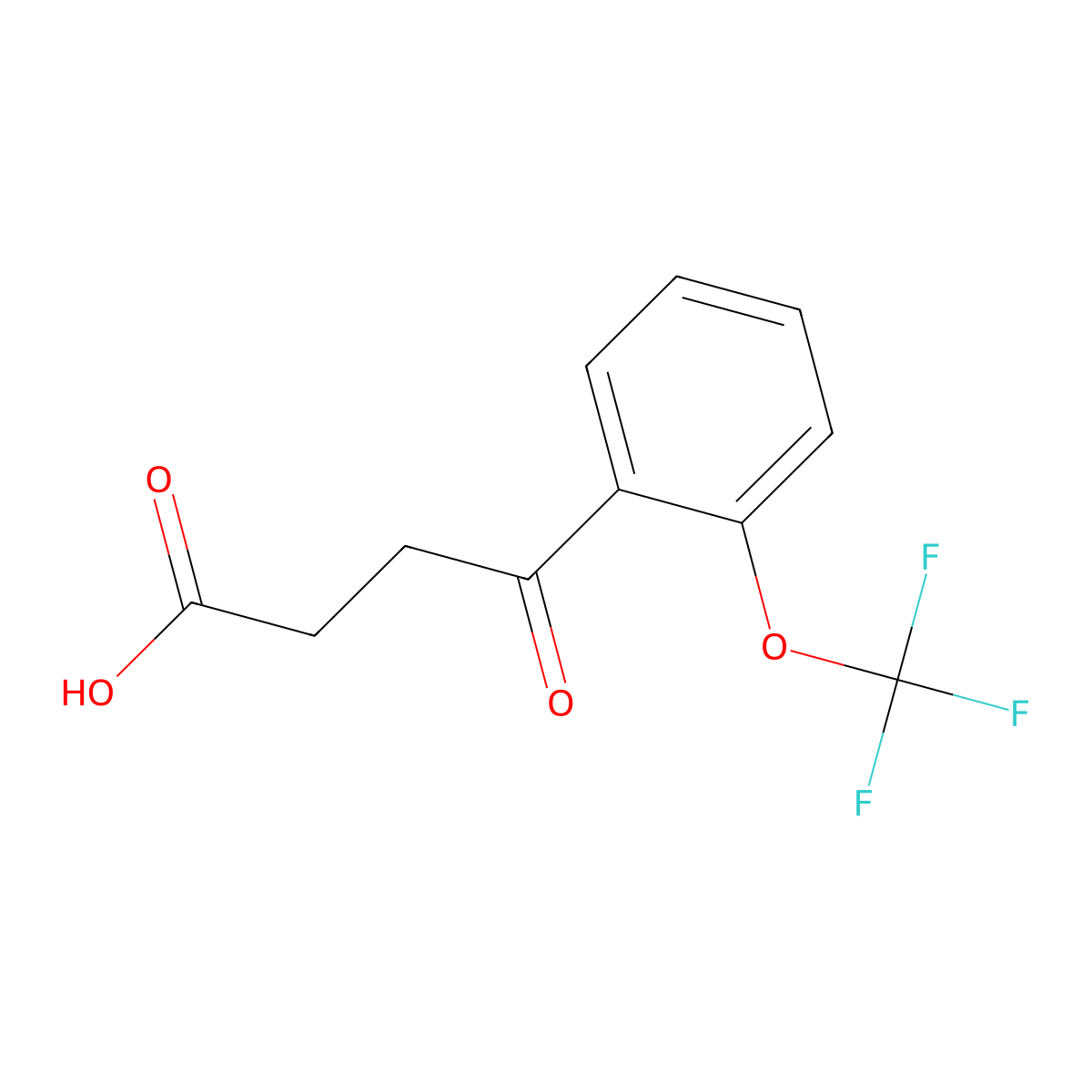 4-[2-(Trifluoromethoxy)phenyl]-4-oxobutyric acid molecular structure, CAS 1236061-66-7