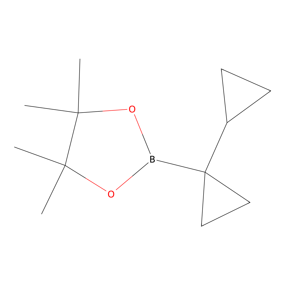 2-{[1,1'-Bi(cyclopropane)]-1-yl}-4,4,5,5-tetramethyl-1,3,2-dioxaborolane molecular structure, CAS 1236076-70-2
