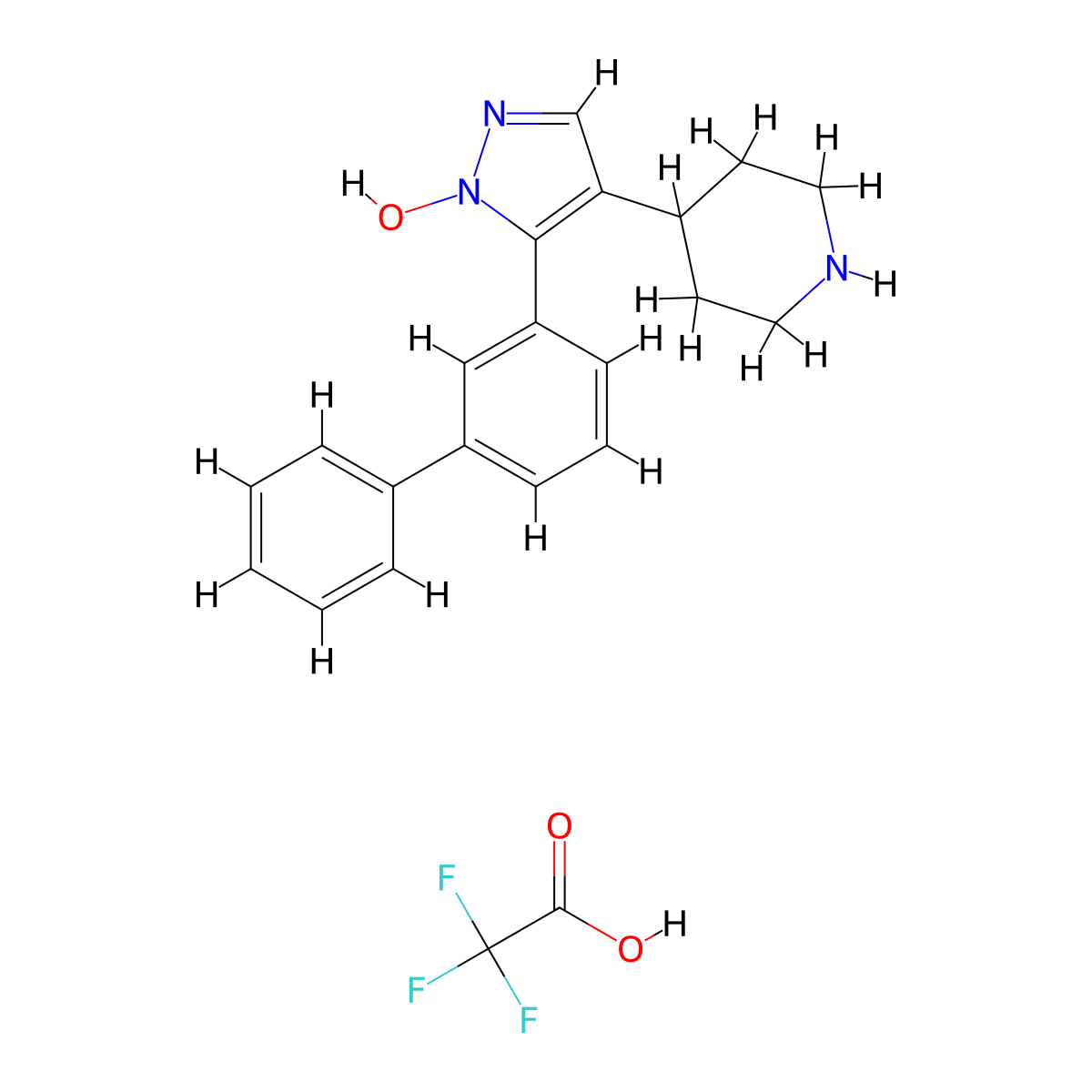 PHP 501 trifluoroacetate molecular structure, CAS 1236105-75-1