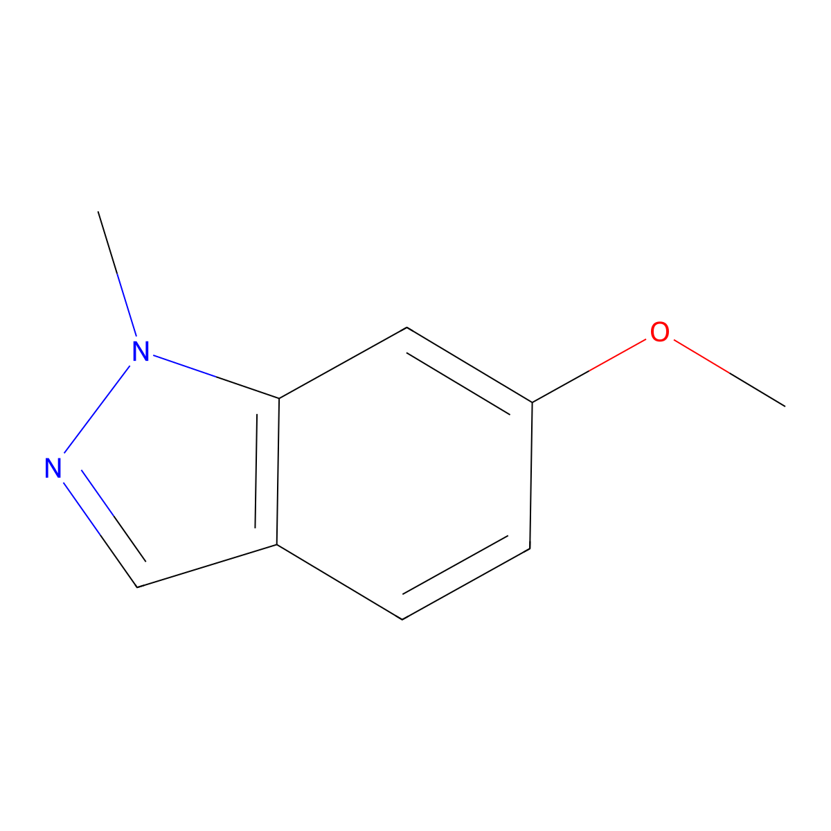 6-Methoxy-1-methyl-1H-indazole molecular structure, CAS 1236127-55-1