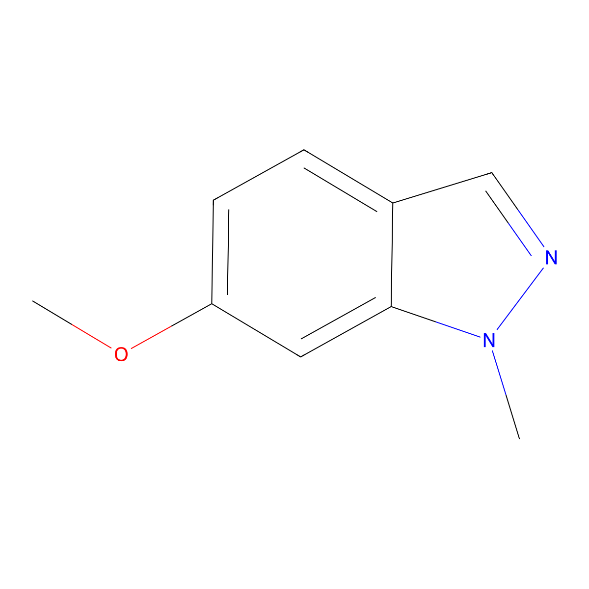 6-Methoxy-1-methyl-1H-indazole molecular structure, CAS 1236127-55-1
