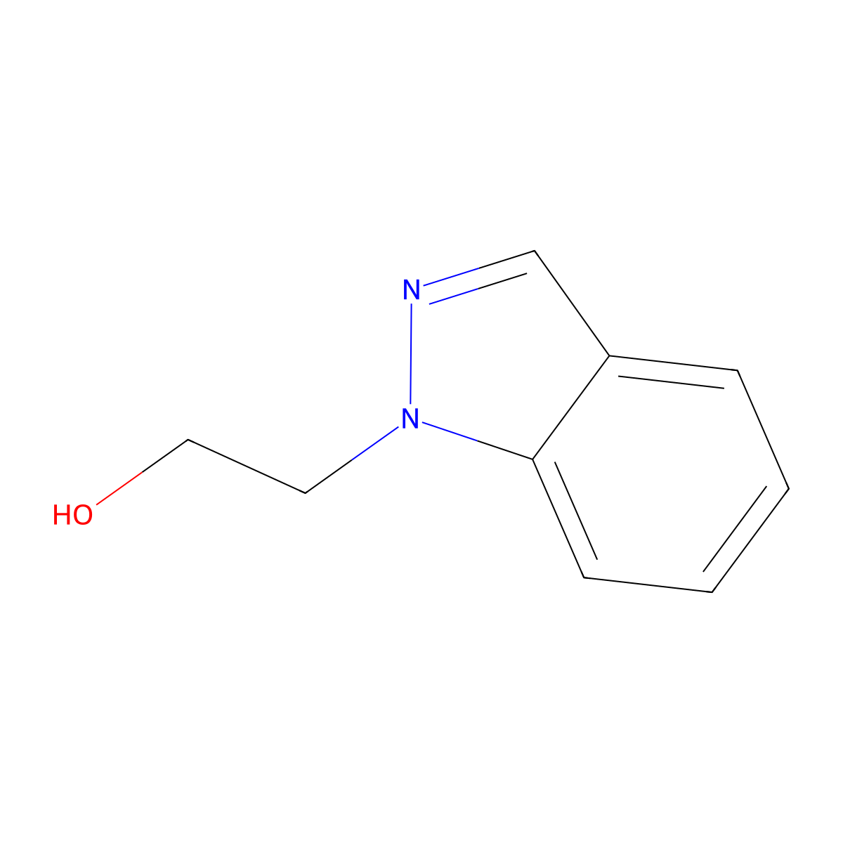 2-(1H-indazol-1-yl)ethan-1-ol molecular structure, CAS 1236127-59-5