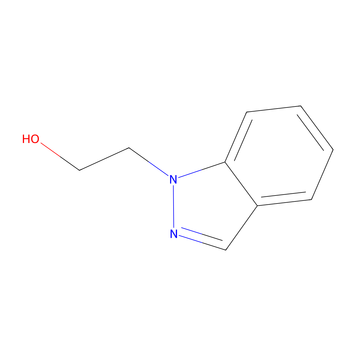 2-(1H-indazol-1-yl)ethan-1-ol molecular structure, CAS 1236127-59-5