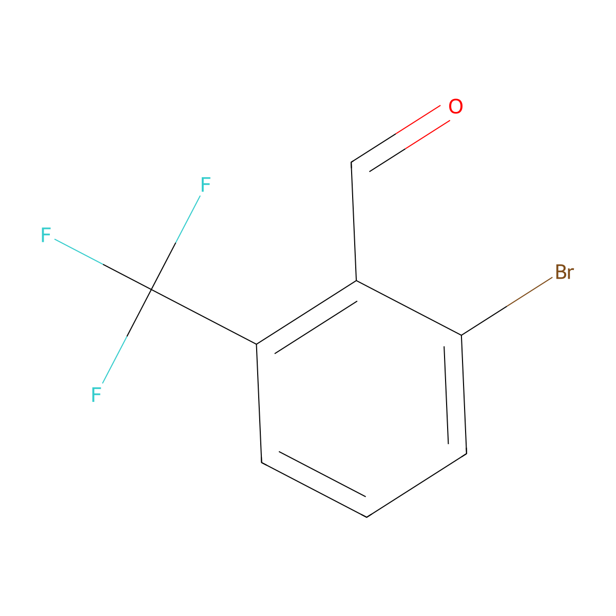 2-Bromo-6-(trifluoromethyl)benzaldehyde molecular structure, CAS 1236141-95-9