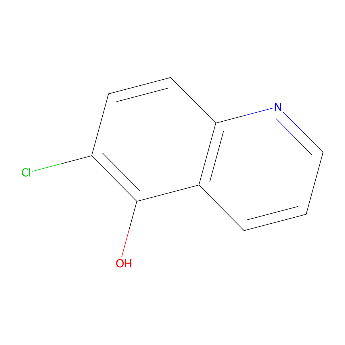 6-Chloroquinolin-5-ol molecular structure, CAS 1236162-17-6