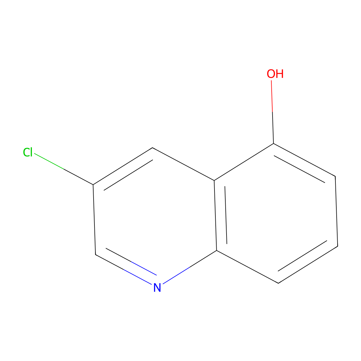 3-Chloroquinolin-5-ol molecular structure, CAS 1236162-23-4