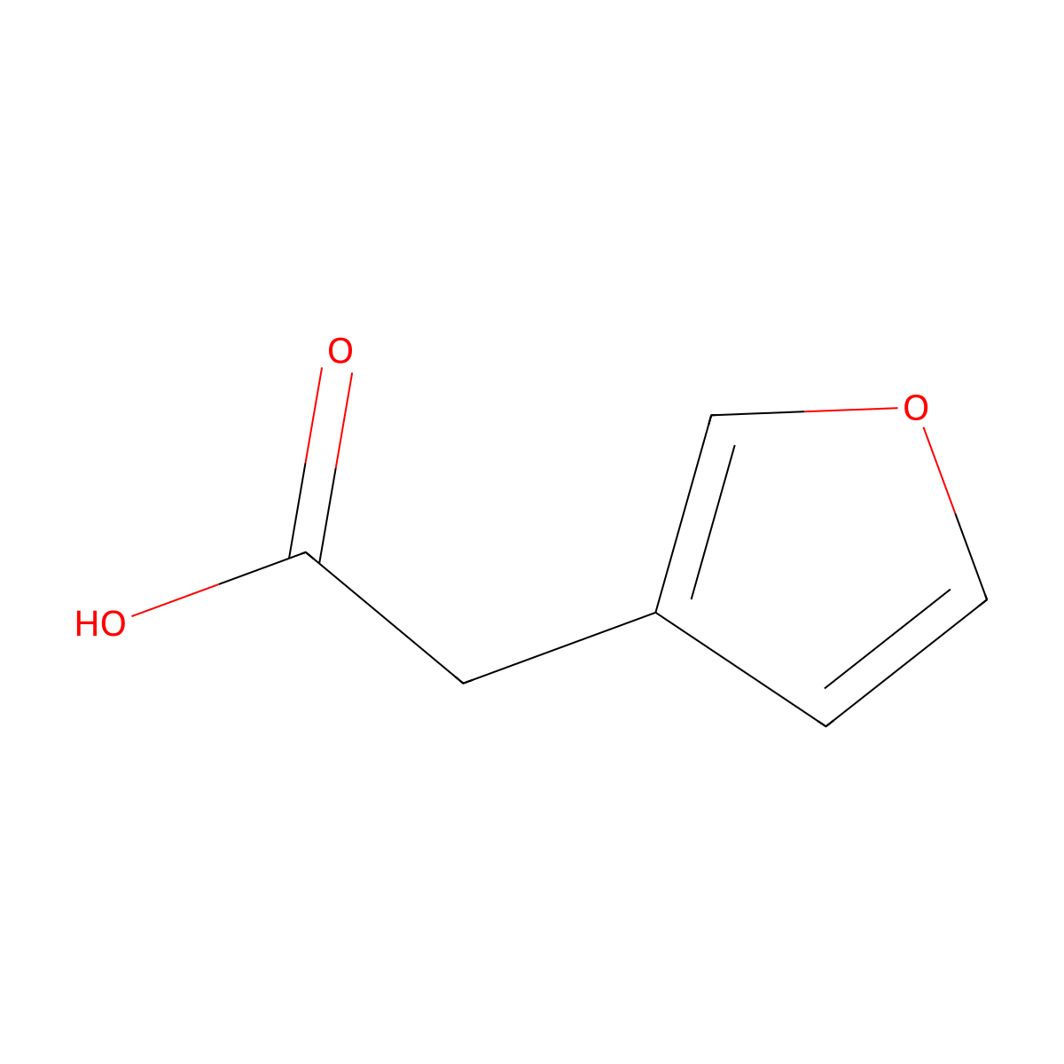 2-(Furan-3-yl)acetic acid molecular structure, CAS 123617-80-1