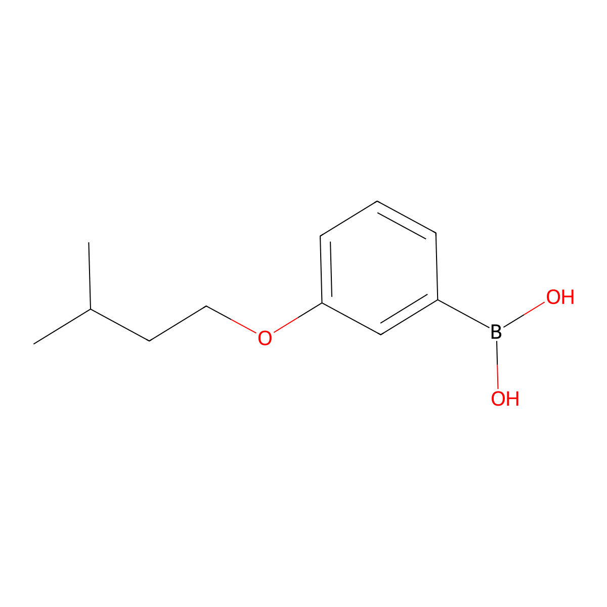 [3-(3-Methylbutoxy)phenyl]boronic acid molecular structure, CAS 1236189-95-9