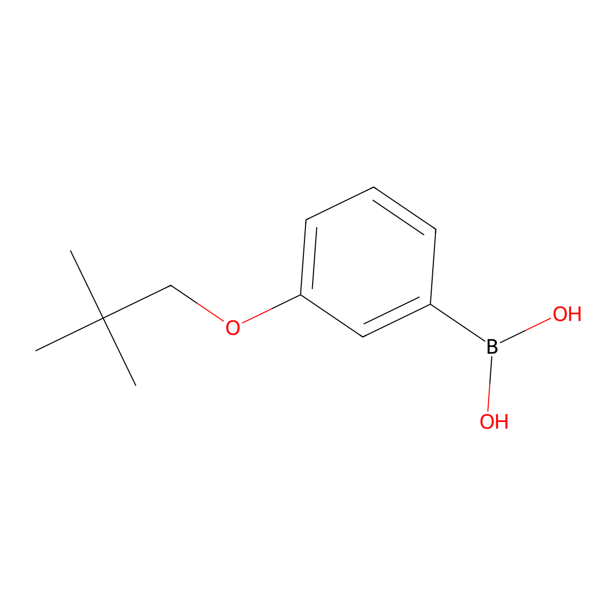 3-(Neopentyloxy)phenylboronic acid molecular structure, CAS 1236191-14-2