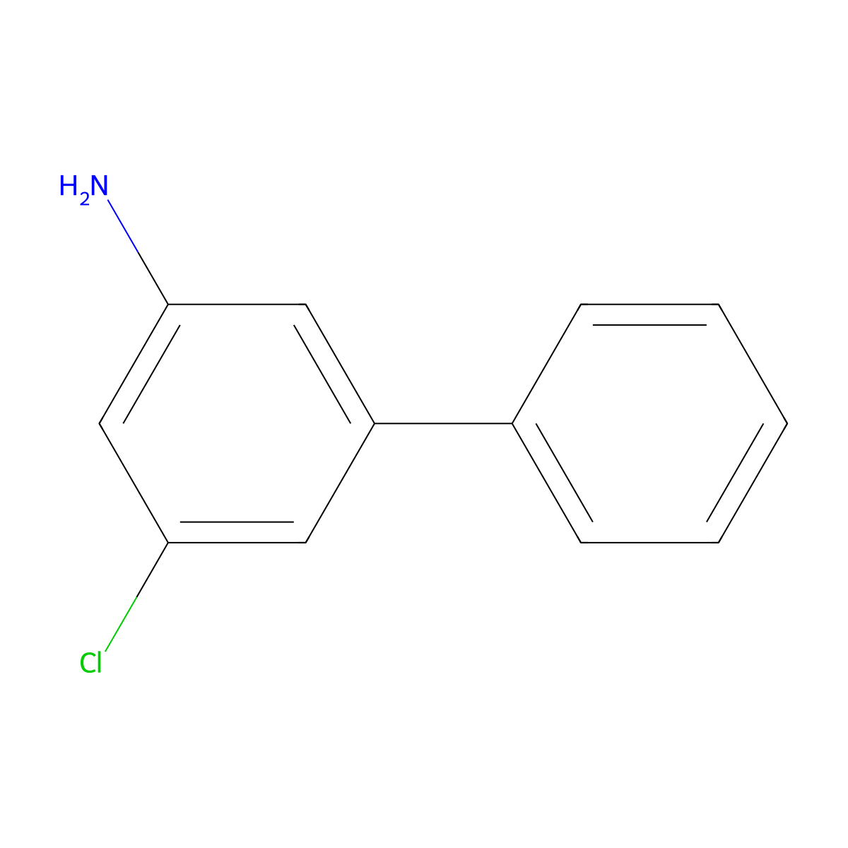 3-Chloro-5-phenylaniline molecular structure, CAS 1236198-17-6