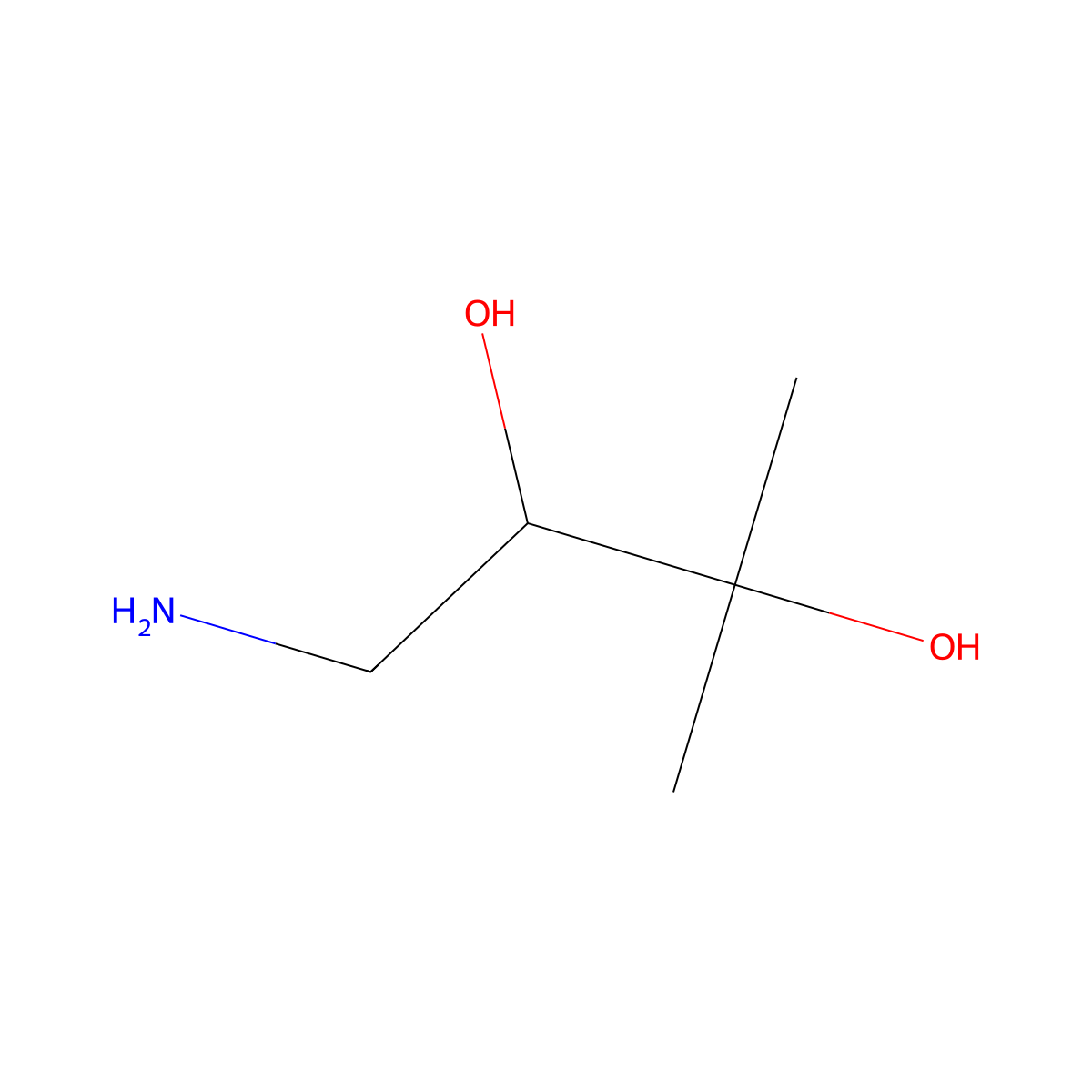 1-Amino-3-methylbutane-2,3-diol molecular structure, CAS 1236226-80-4