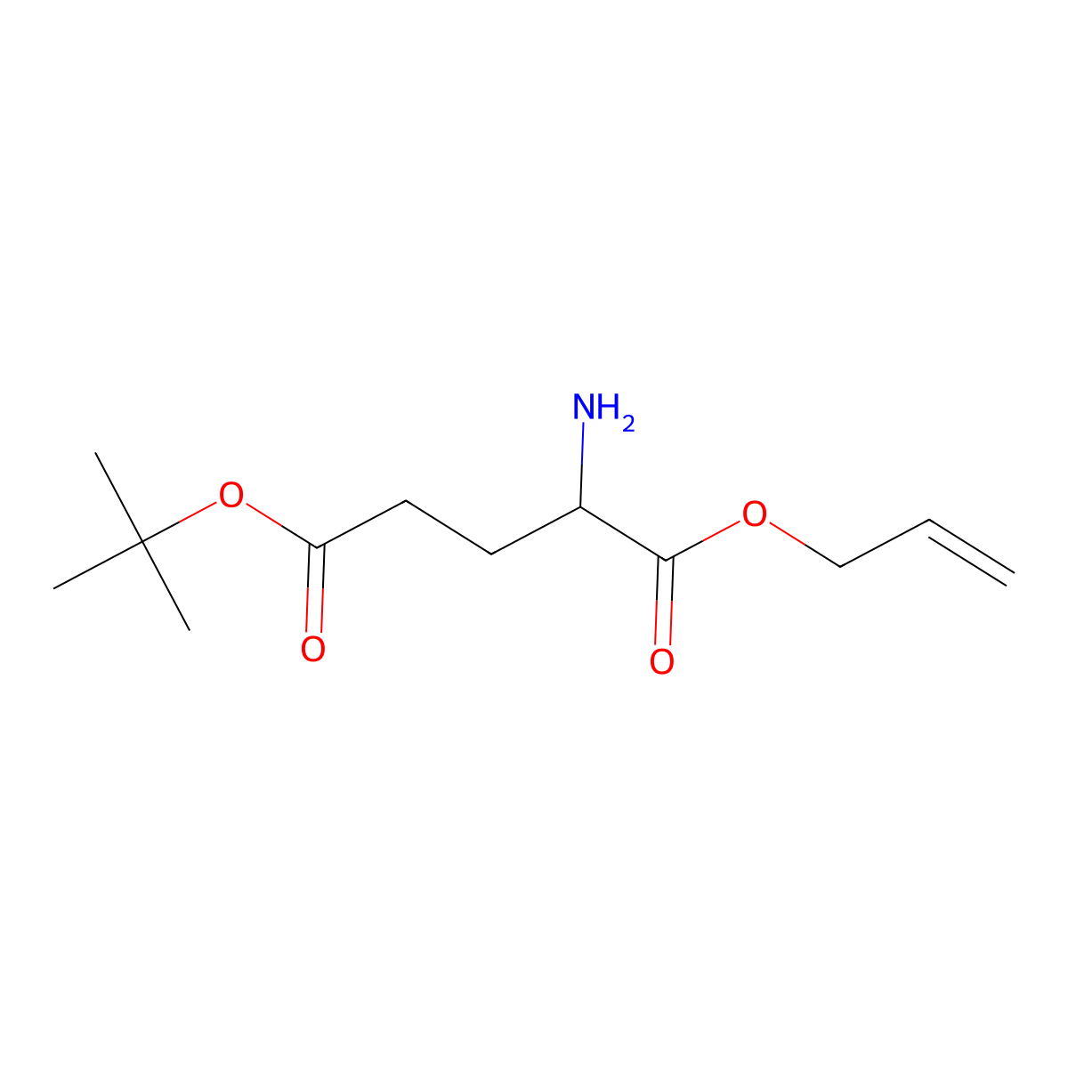 1-Allyl 5-(tert-butyl) L-glutamate molecular structure, CAS 1236251-86-7