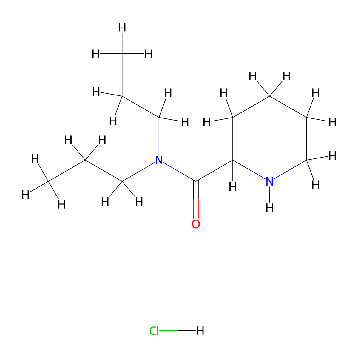 N,N-Dipropyl-2-piperidinecarboxamide hydrochloride molecular structure, CAS 1236254-68-4