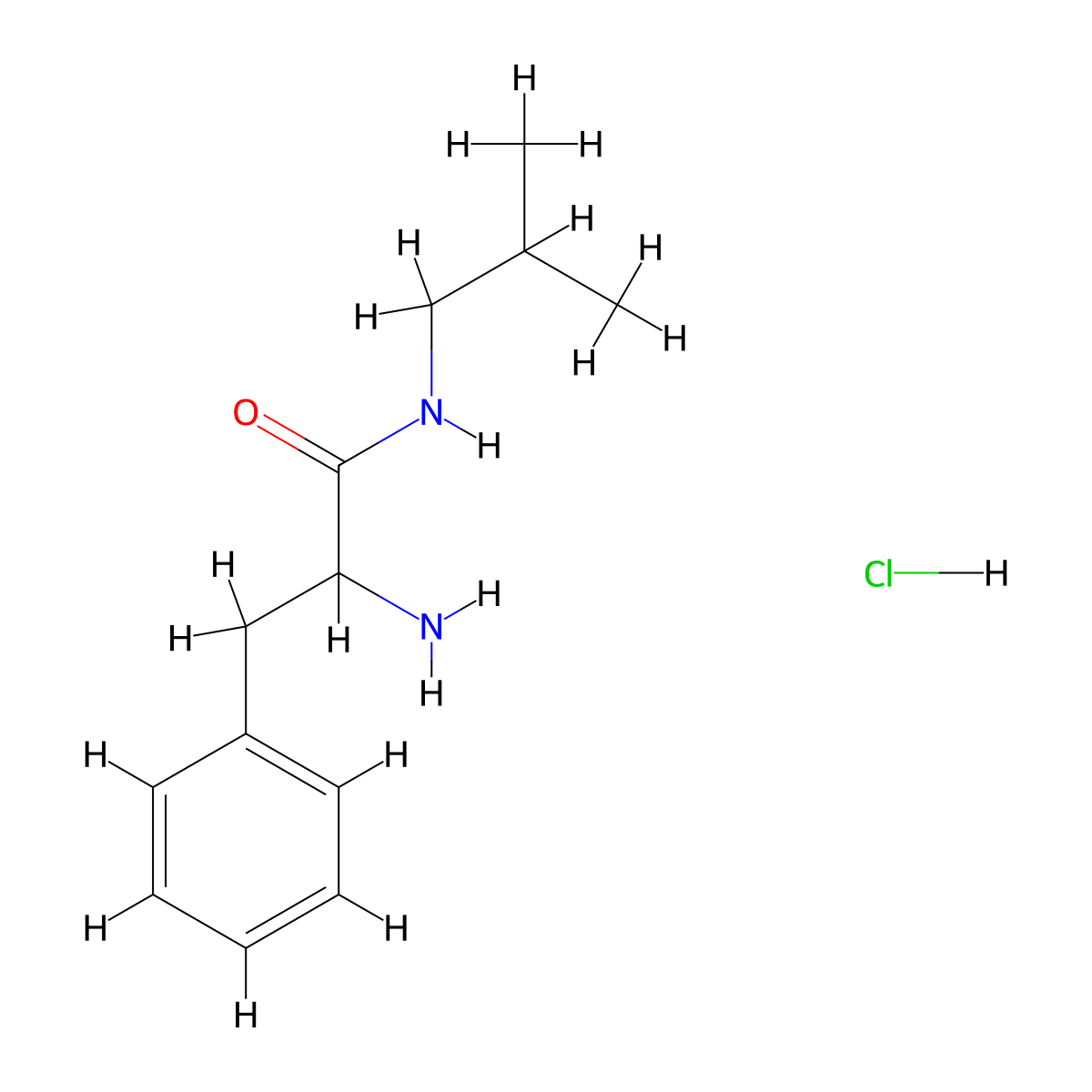 2-Amino-N-isobutyl-3-phenylpropanamide hydrochloride molecular structure, CAS 1236254-71-9
