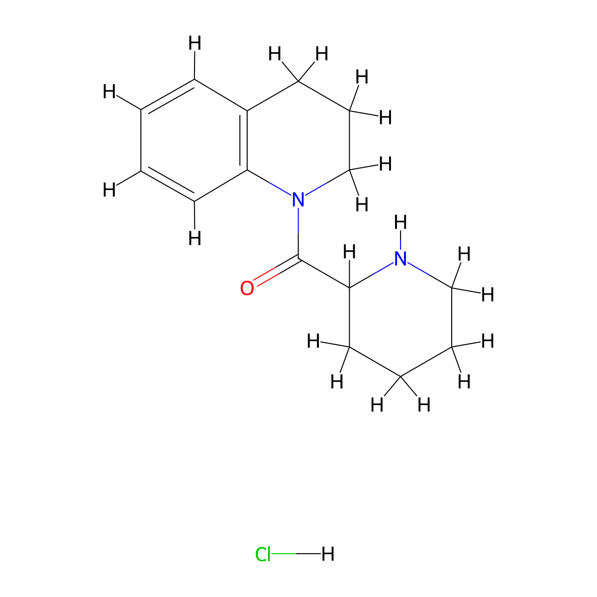 3,4-Dihydro-1(2H)-quinolinyl(2-piperidinyl)-methanone hydrochloride molecular structure, CAS 1236254-93-5
