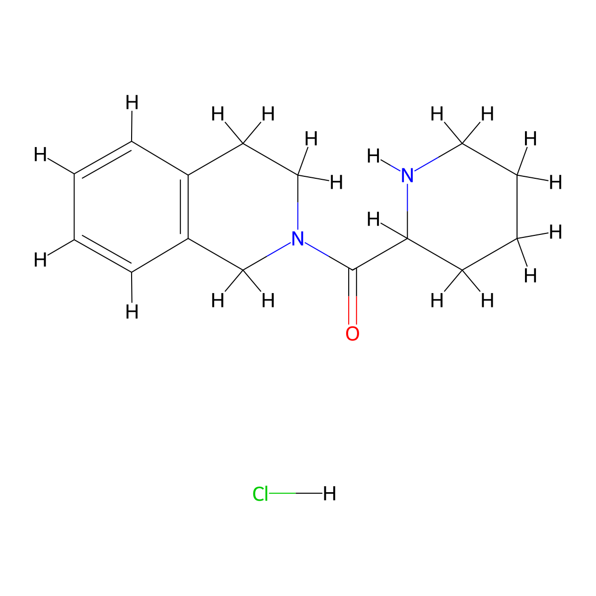 3,4-Dihydro-2(1H)-isoquinolinyl(2-piperidinyl)-methanone hydrochloride molecular structure, CAS 1236254-94-6
