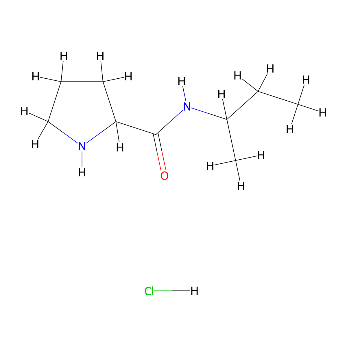 N-(sec-Butyl)-2-pyrrolidinecarboxamide hydrochloride molecular structure, CAS 1236255-05-2