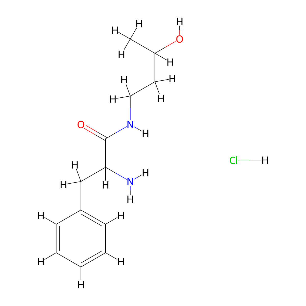 2-Amino-N-(3-hydroxybutyl)-3-phenylpropanamide hydrochloride molecular structure, CAS 1236256-43-1