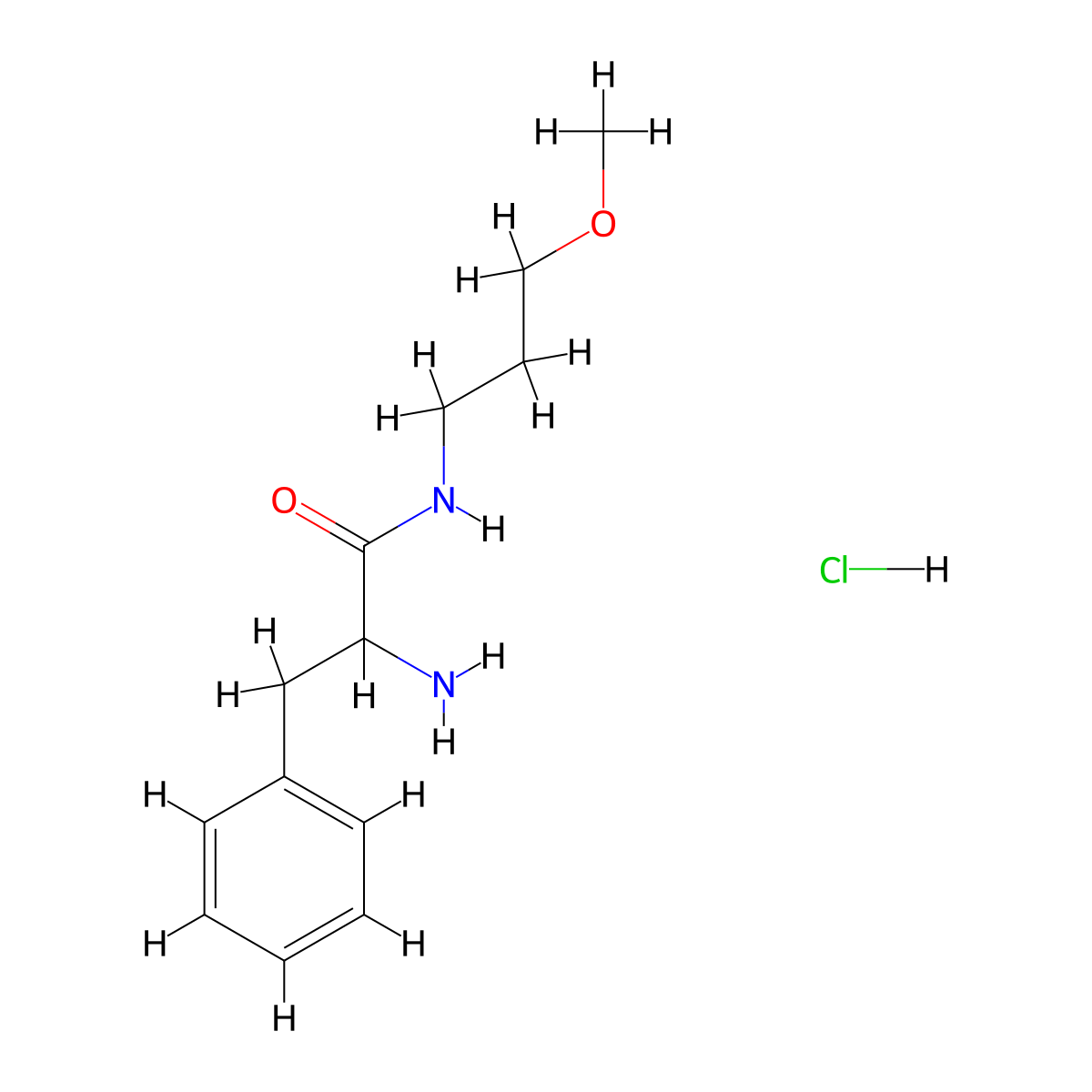 2-Amino-N-(3-methoxypropyl)-3-phenylpropanamide hydrochloride molecular structure, CAS 1236256-48-6