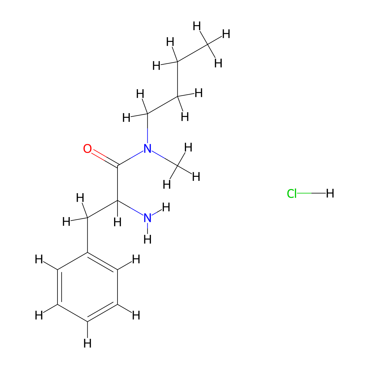 2-Amino-N-butyl-N-methyl-3-phenylpropanamide hydrochloride molecular structure, CAS 1236259-25-8