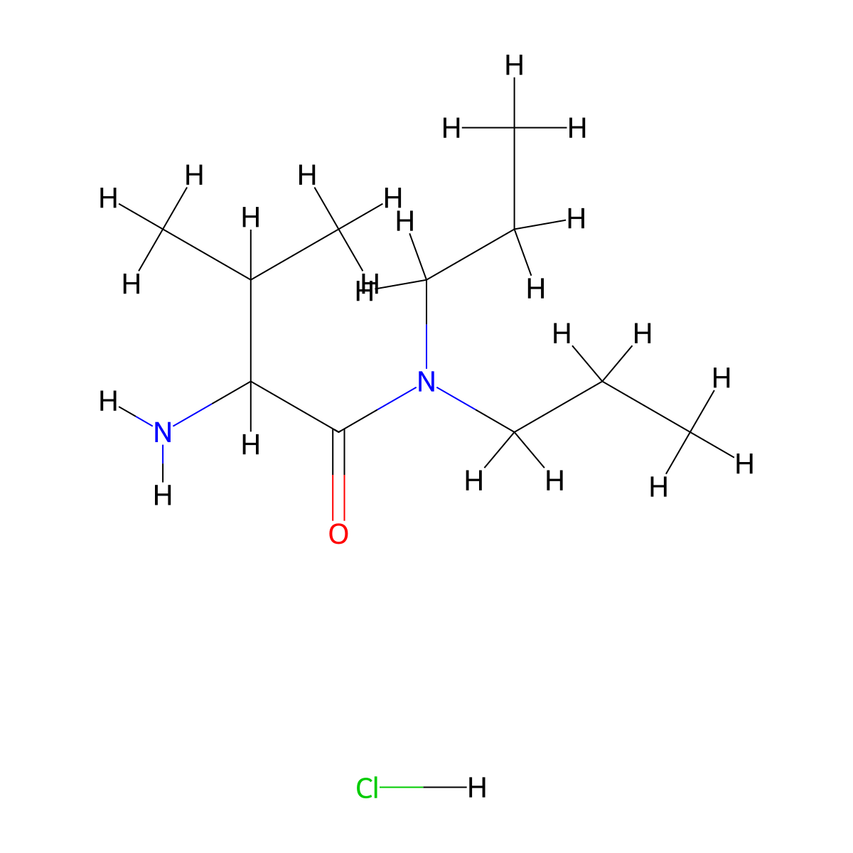 2-Amino-3-methyl-N,N-dipropylbutanamide hydrochloride molecular structure, CAS 1236260-89-1