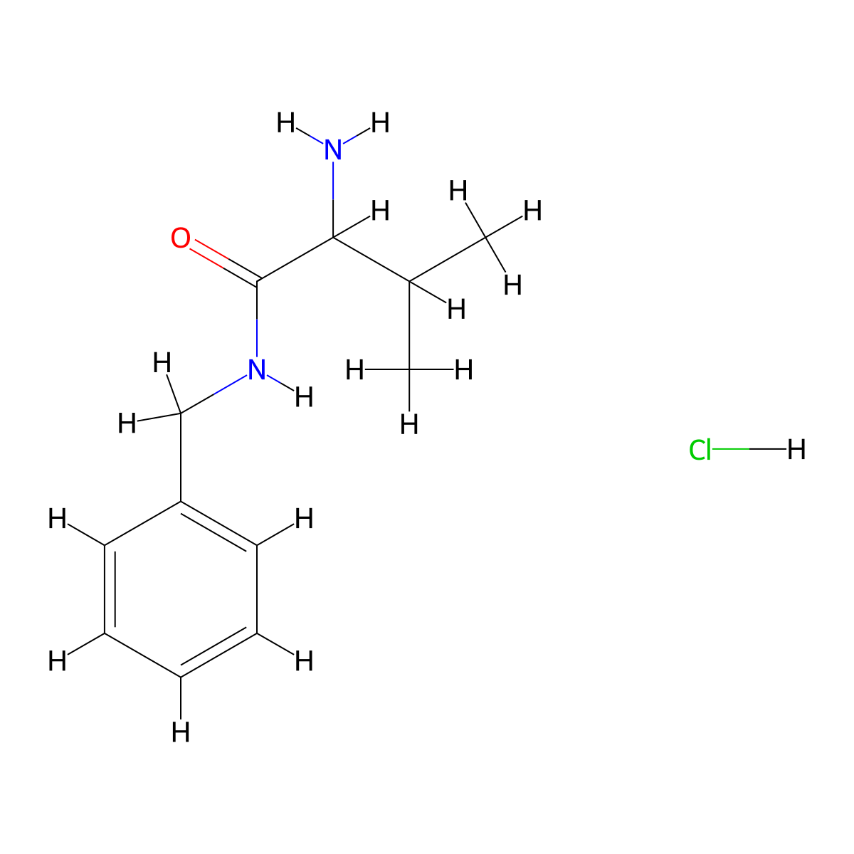 2-Amino-N-benzyl-3-methylbutanamide hydrochloride molecular structure, CAS 1236262-50-2