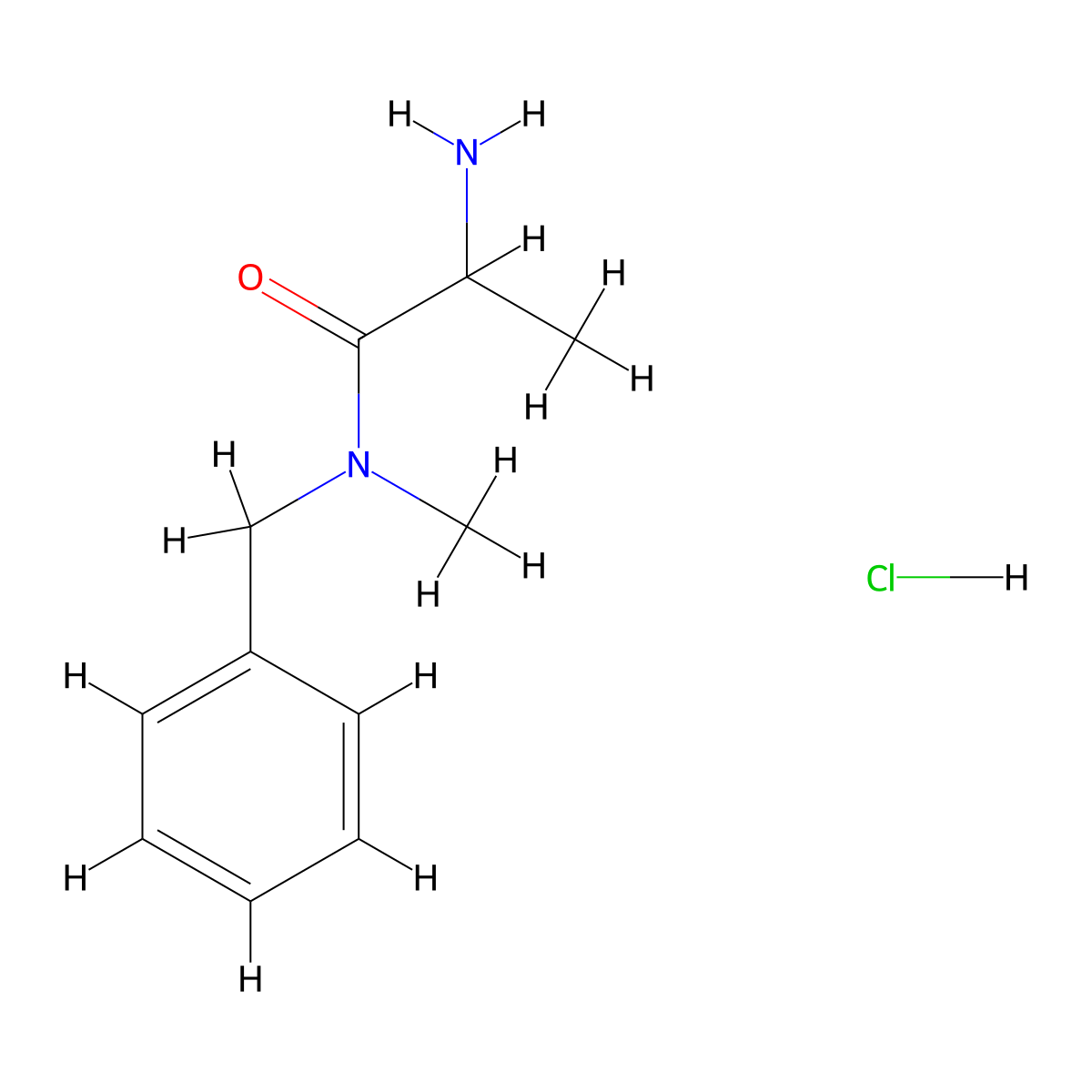2-Amino-N-benzyl-N-methylpropanamide hydrochloride molecular structure, CAS 1236262-77-3
