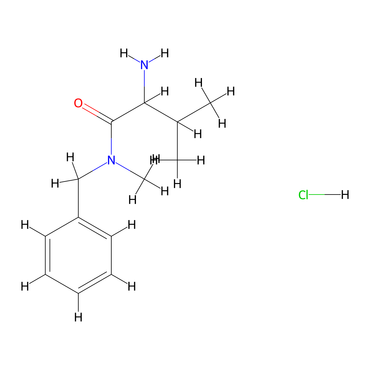 2-Amino-N-benzyl-N,3-dimethylbutanamide hydrochloride molecular structure, CAS 1236262-83-1