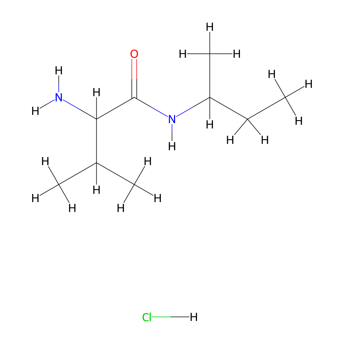 2-Amino-N-(sec-butyl)-3-methylbutanamide hydrochloride molecular structure, CAS 1236262-91-1