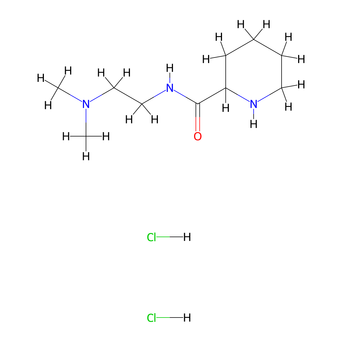 N-[2-(Dimethylamino)ethyl]-2-piperidinecarboxamide dihydrochloride molecular structure, CAS 1236263-47-0