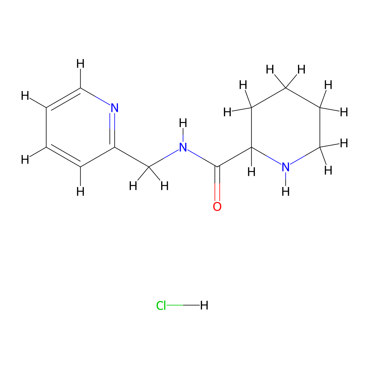 N-(2-Pyridinylmethyl)-2-piperidinecarboxamide hydrochloride molecular structure, CAS 1236265-65-8