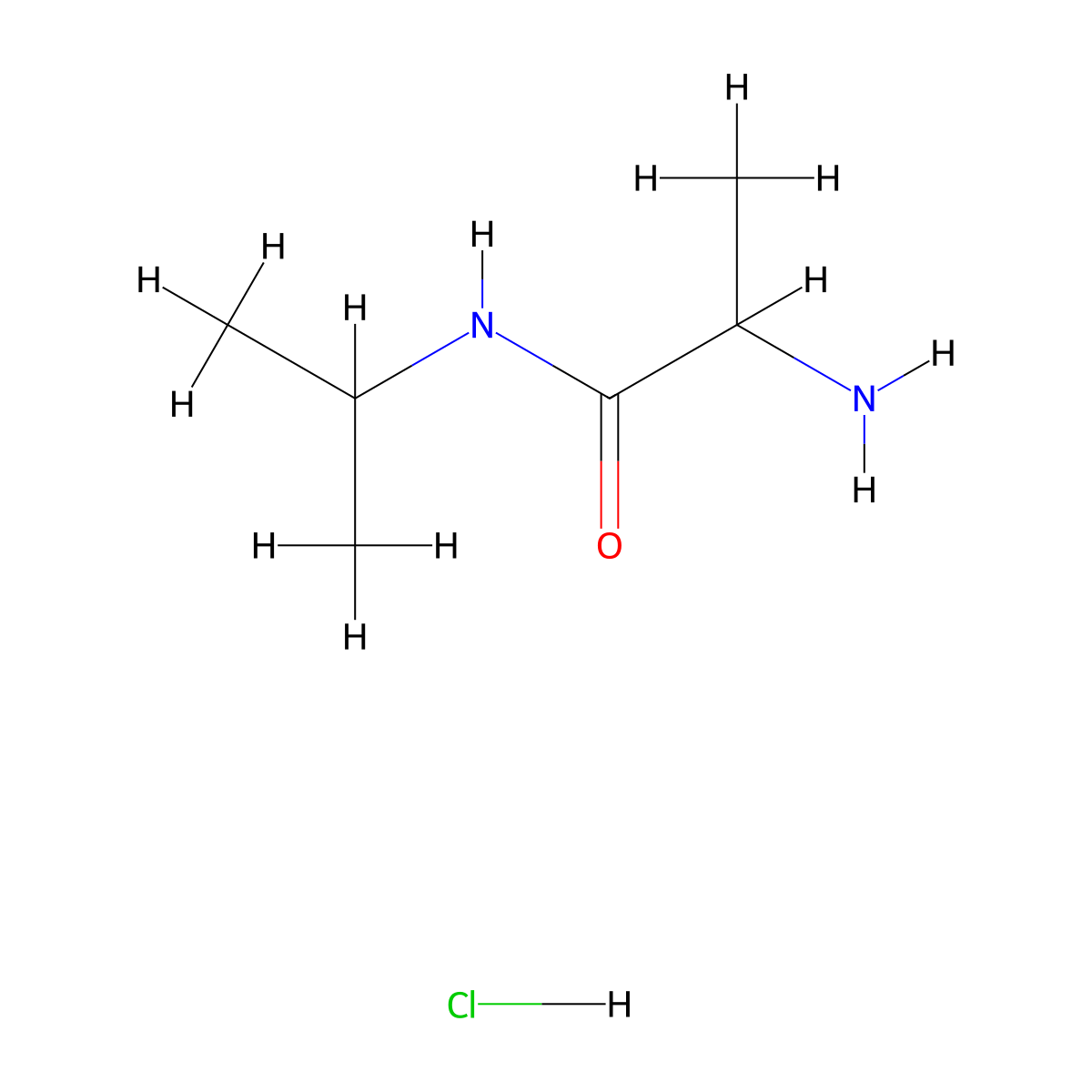 2-amino-N-(propan-2-yl)propanamide hydrochloride molecular structure, CAS 1236266-73-1